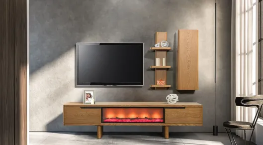 Product img 1, Maldiv Şömineli Tv Ünitesi